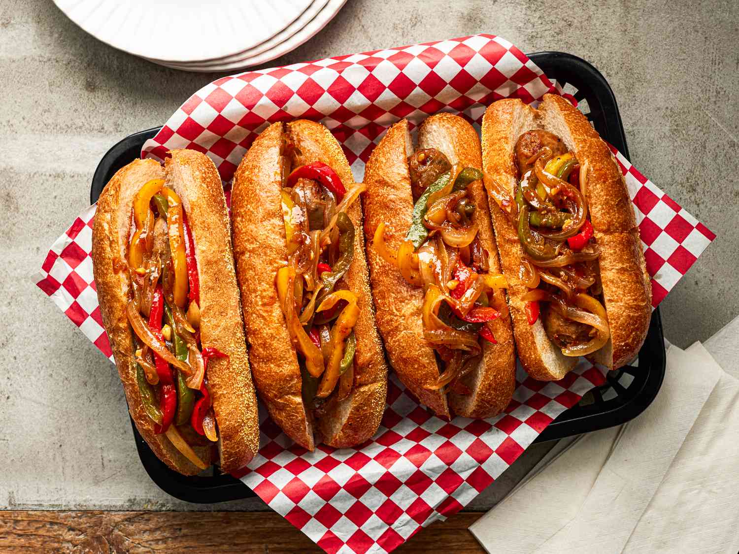 Homemade Italian Sausage and Peppers Sandwiches