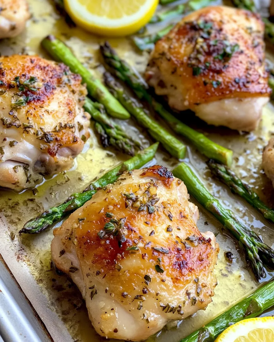 Lemon-Herb Sheet Pan Chicken with Asparagus