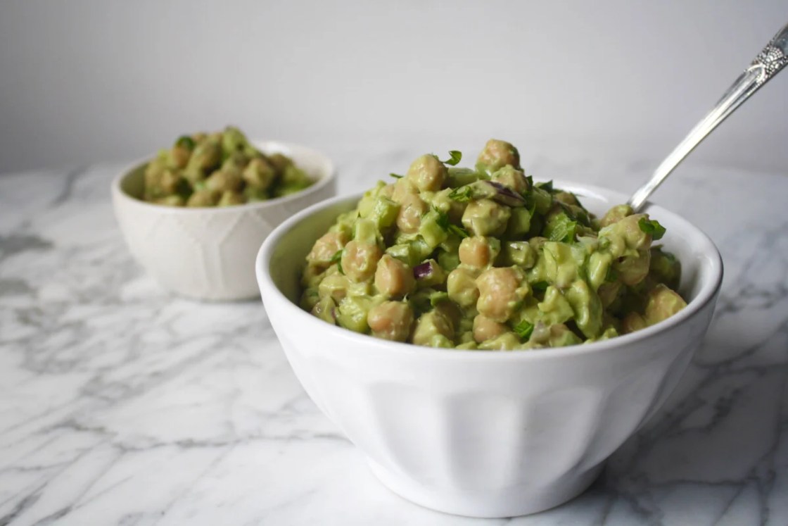 Chickpea & Avocado Salad with Lime Dressing