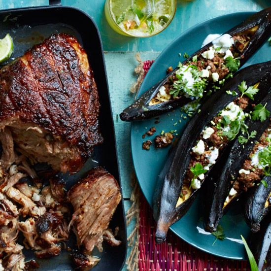Layered Mediterranean Lamb with Roasted Eggplant and Feta