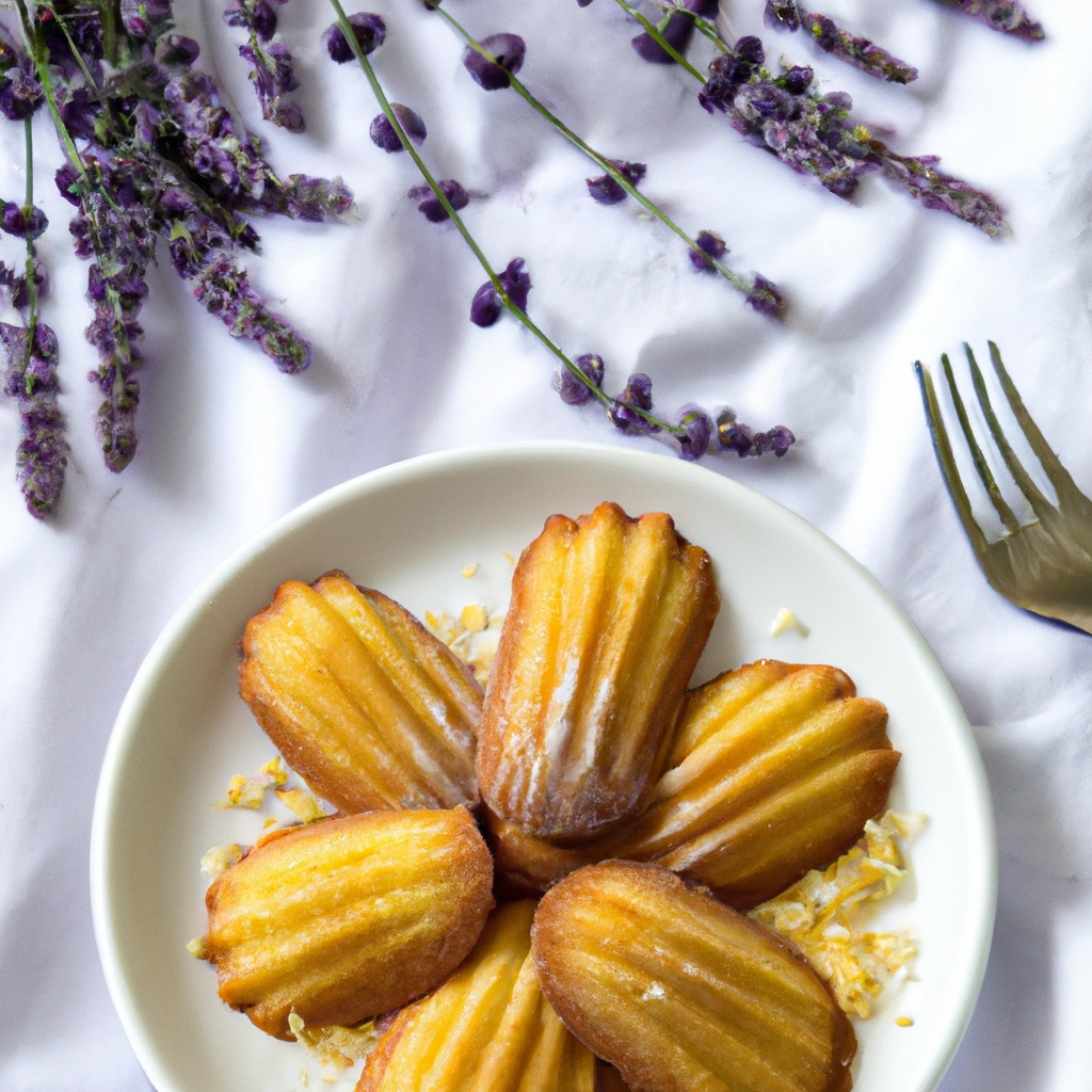 High-Altitude French Lavender Honey Madeleines