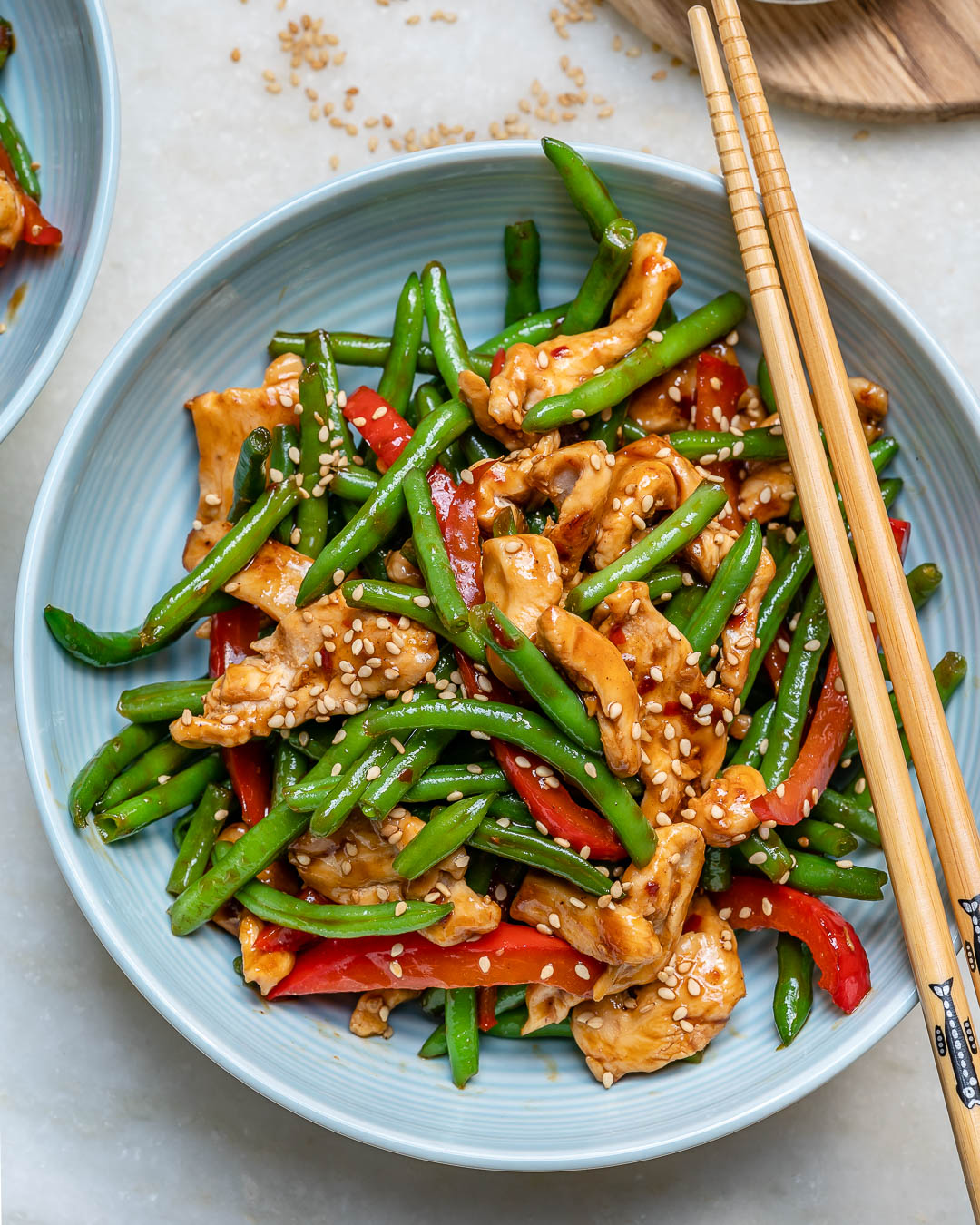 Stir-Fried Chicken with Toasted Sesame and Scallions