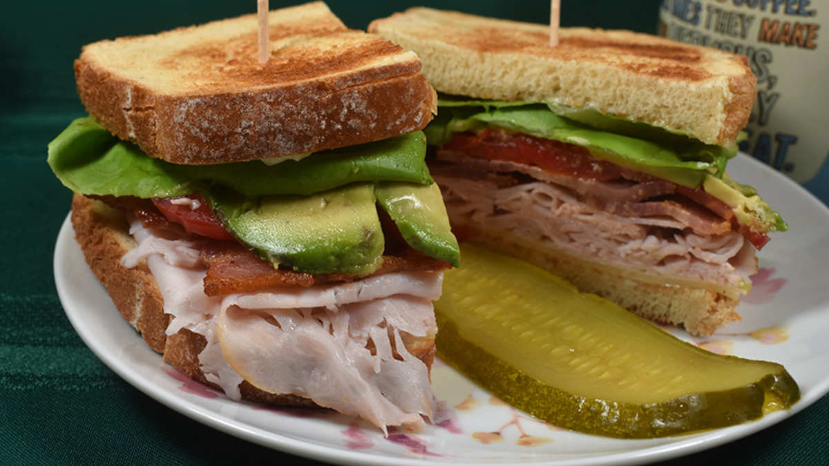 Triple-Layer Turkey Club with Bacon and Avocado Mayo
