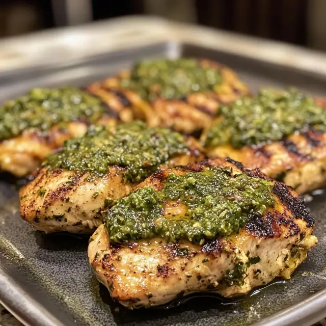 Lemon-Infused Grilled Chicken with Summer Herb Salsa Verde