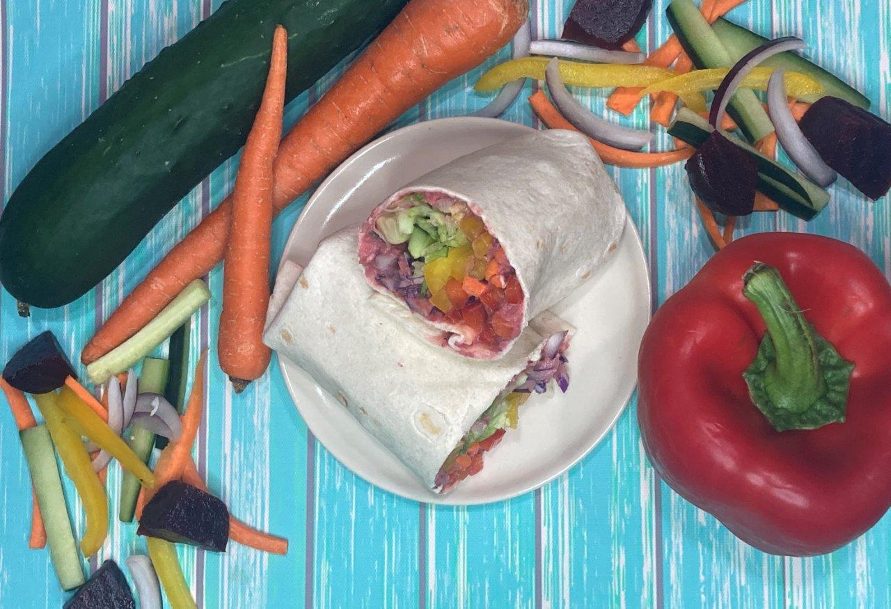 Creative Roblox Kids’ Rainbow Veggie Wrap
