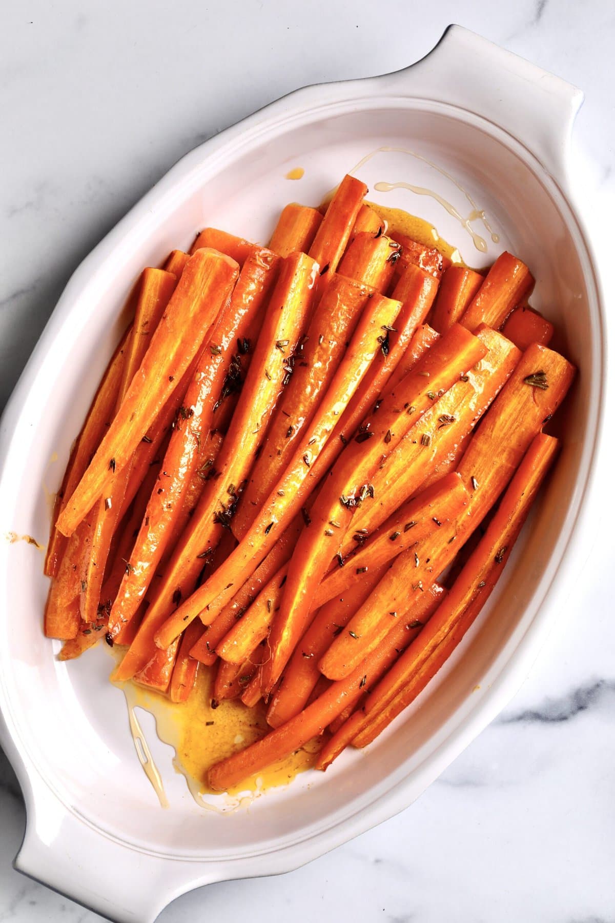 Honey-Glazed Roasted Carrots with Za’atar and Toasted Pine Nuts