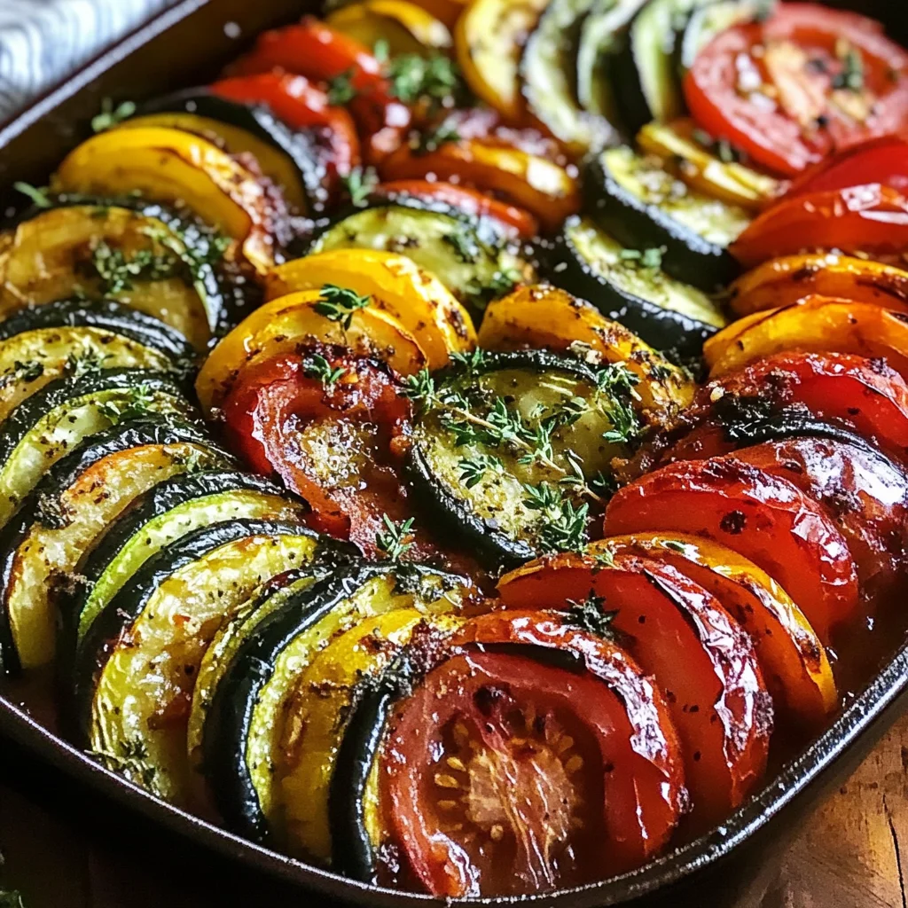 Oven-Baked Ratatouille with Garlic and Thyme