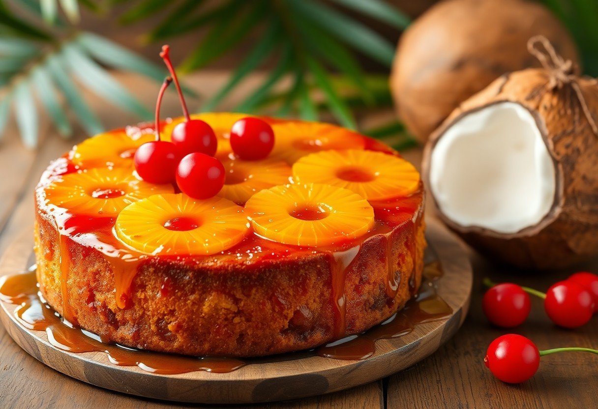 Rum-Glazed Pineapple Upside-Down Cake