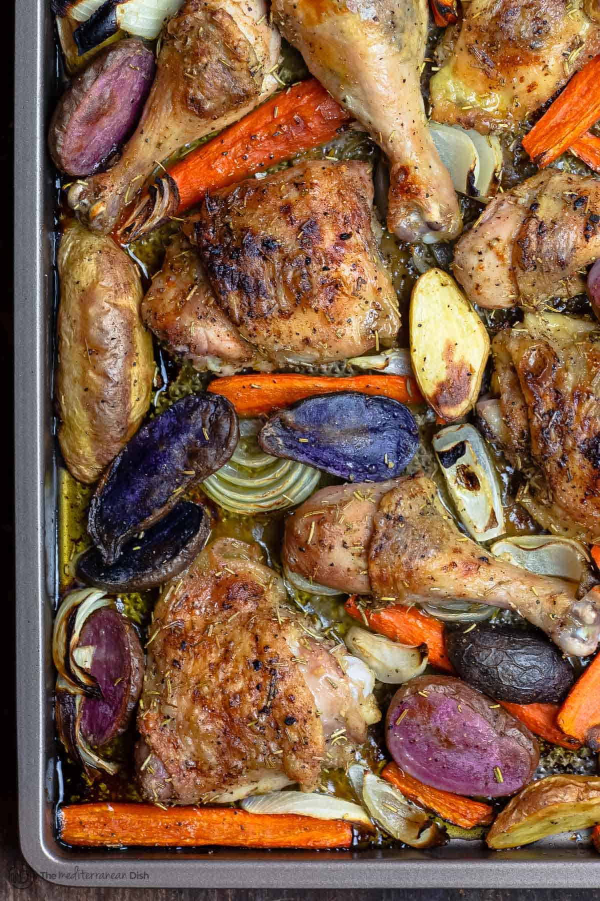 Pan-Seared Rosemary Garlic Chicken with Roasted Root Vegetables