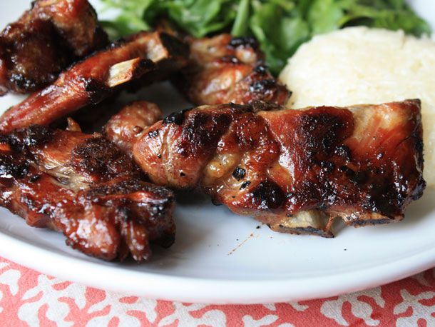 Grilled Pork Neck with Tamarind Glaze and Pickled Vegetables