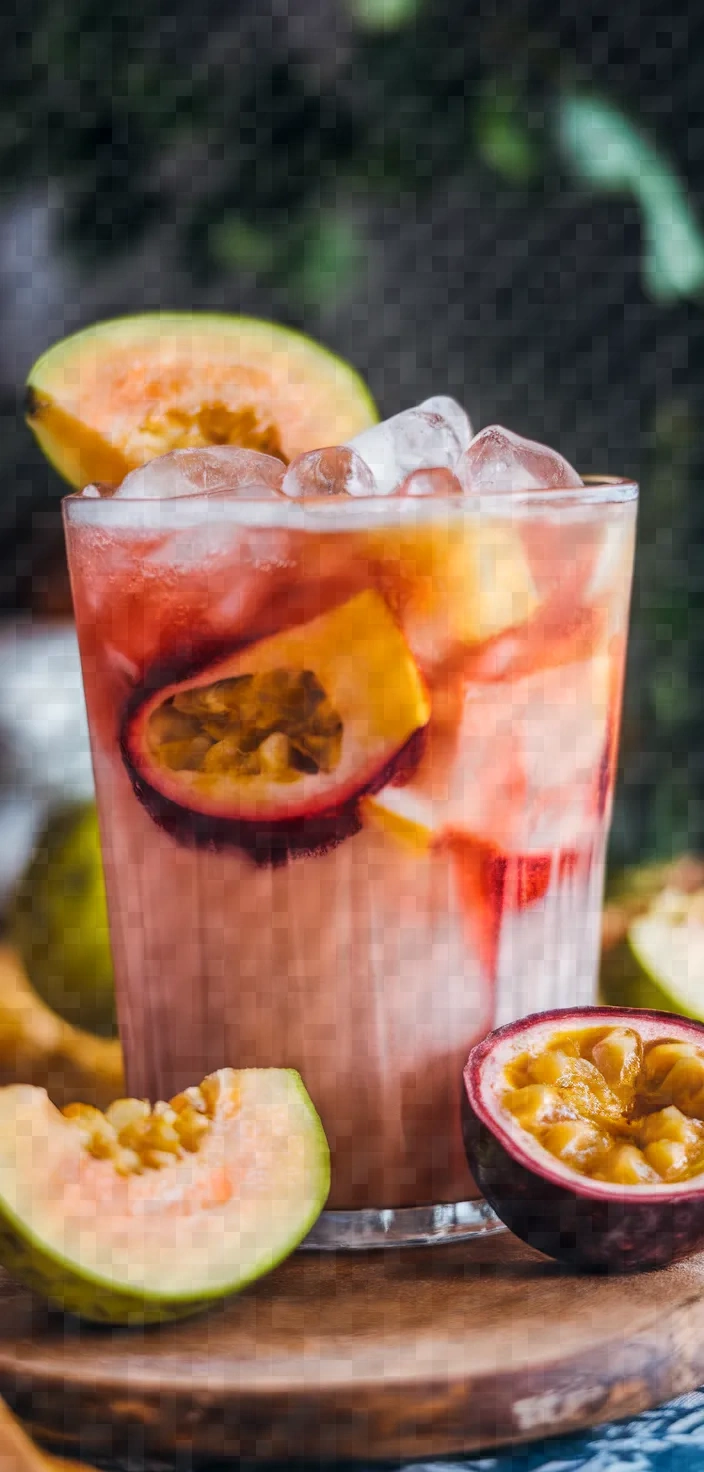 Tropical Guava and Passion Fruit Punch