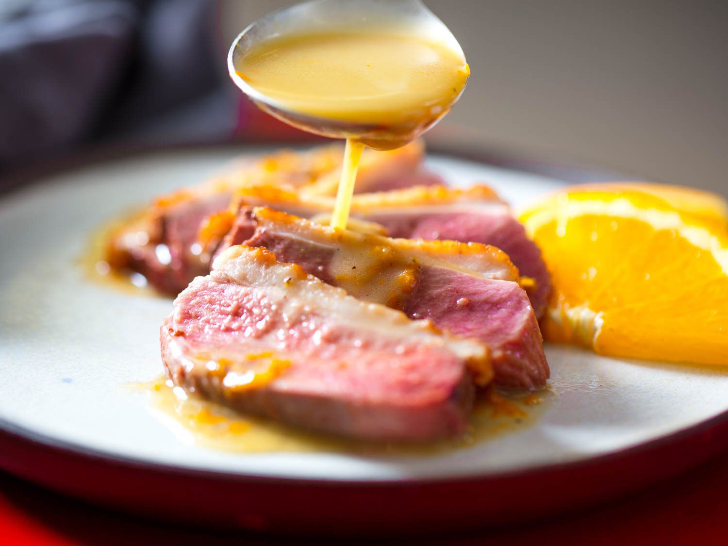 Pan-Seared Duck Breast with Orange and Ginger Glaze