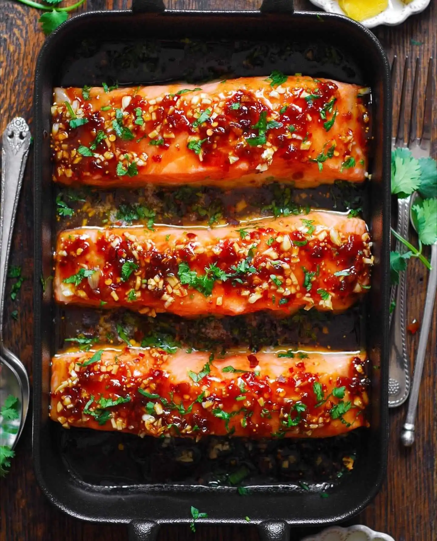 Honey-Garlic Glazed Salmon with Roasted Asparagus