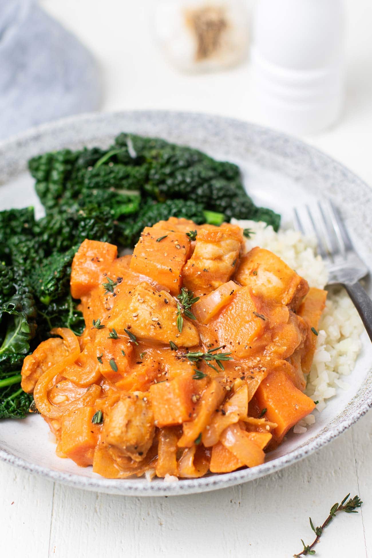 Spiced South African Chicken Stew with Sweet Potatoes