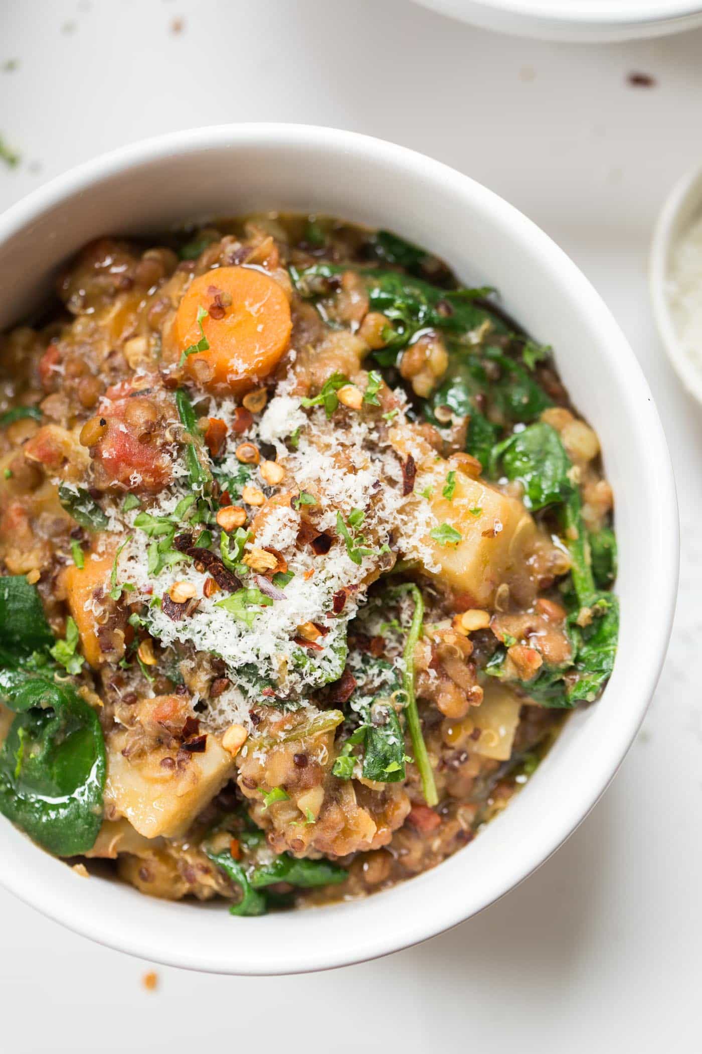 Vegetarian One-Pot Lentil and Quinoa Stew