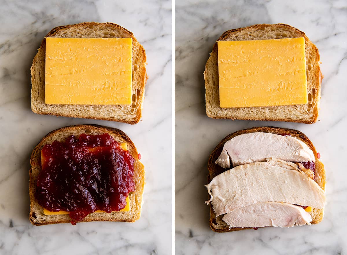 Turkey and Cranberry Chutney Sandwich on Multigrain Bread