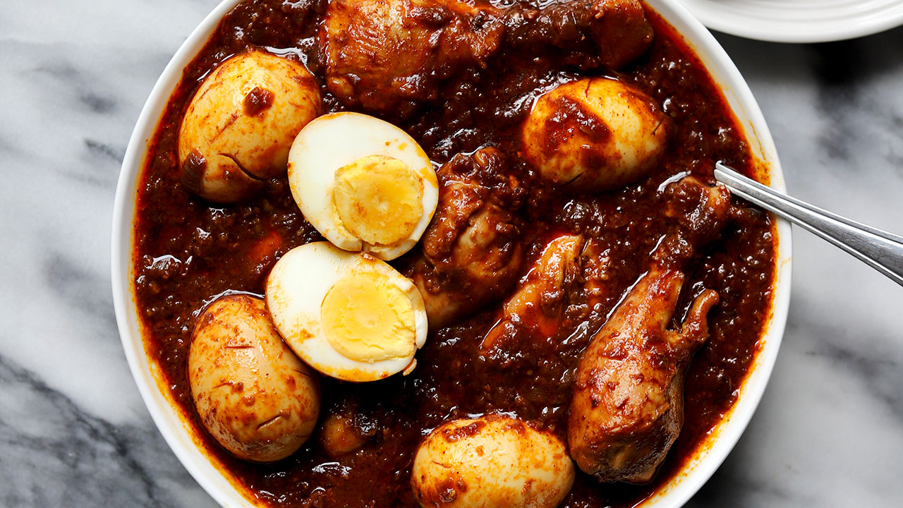 Ethiopian-Inspired Doro Wat Chicken Stew with Berbere and Hard-Boiled Eggs