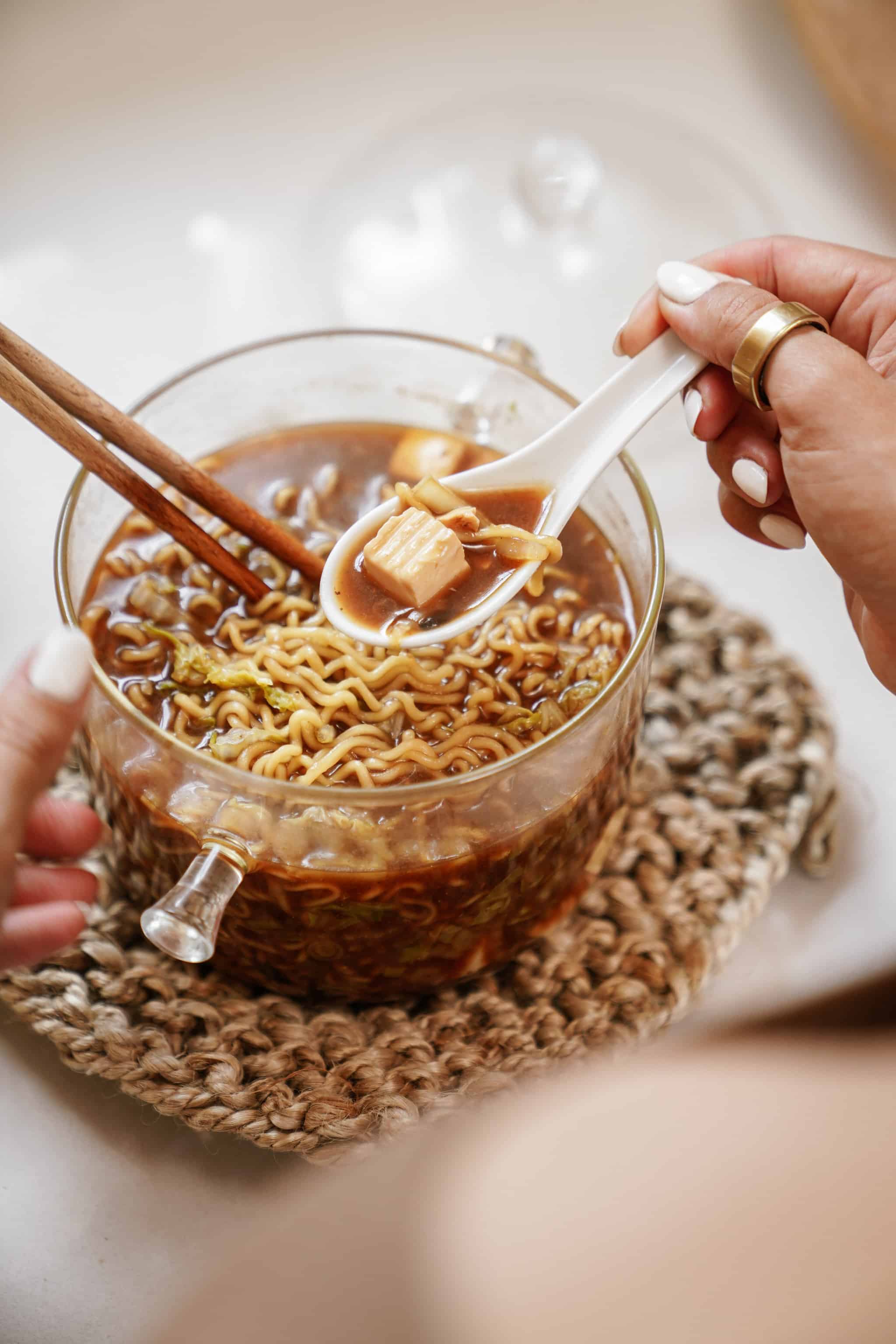 Midnight Black Garlic Ramen with Soft-Boiled Egg