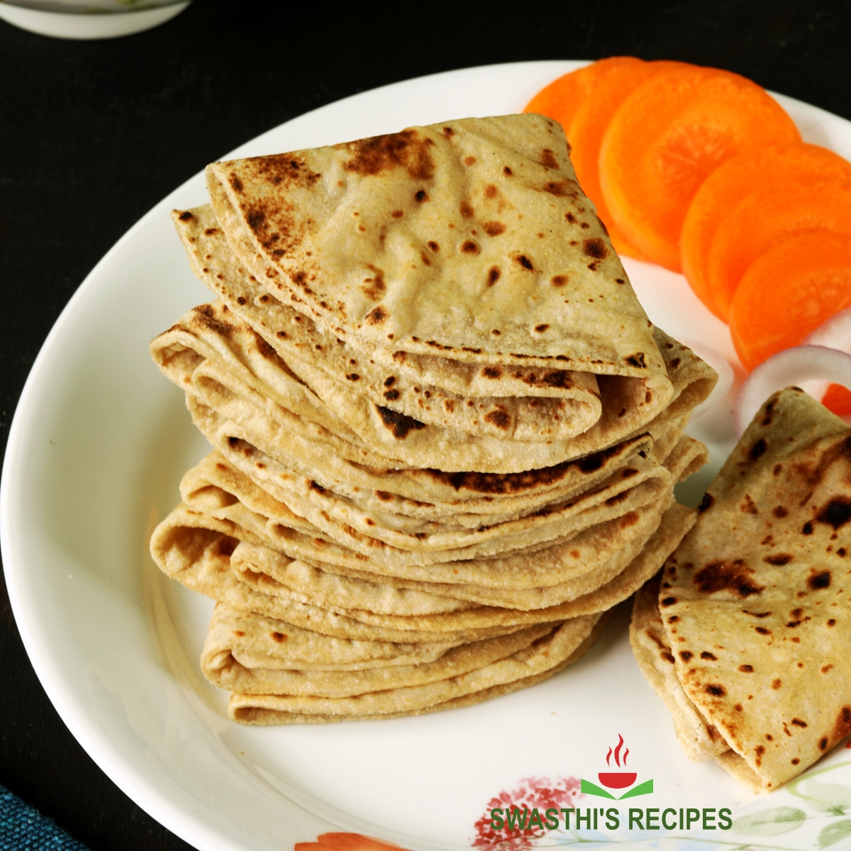 Chapati Flatbread with Spiced Vegetable Curry