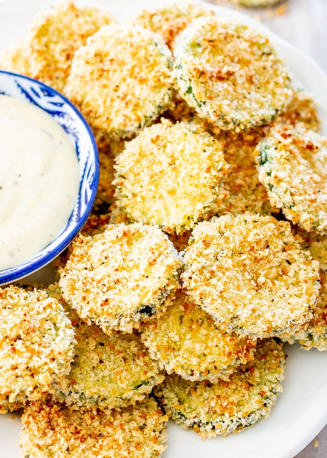 Baked Zucchini Parmesan Crisps