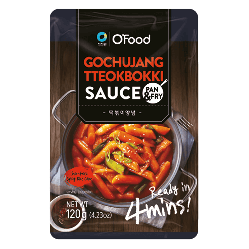 Pan-Fried Korean Street Tteokbokki with Gochujang Sauce
