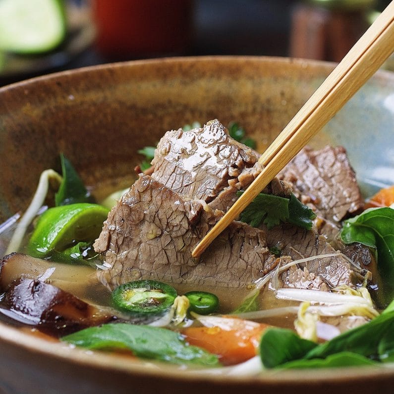 Slow-Simmered Beef Brisket Pho with Star Anise Infusion