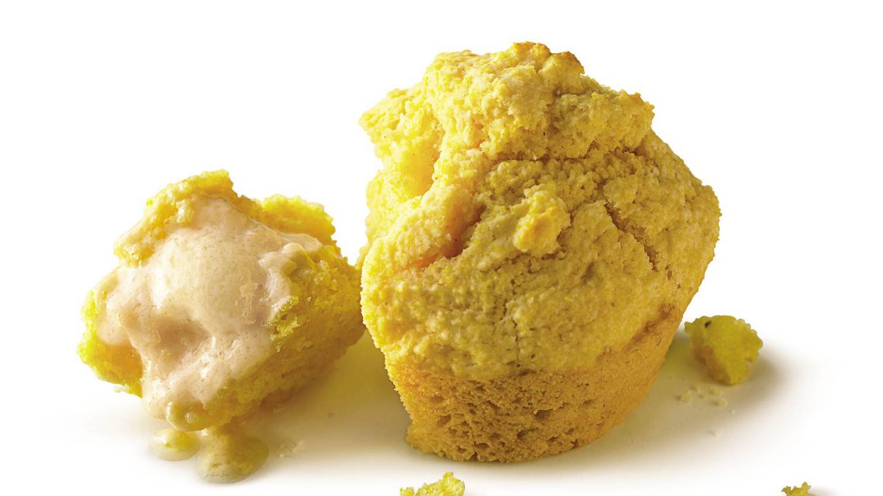 Spiced Sweet Cornbread Muffins with Maple Butter