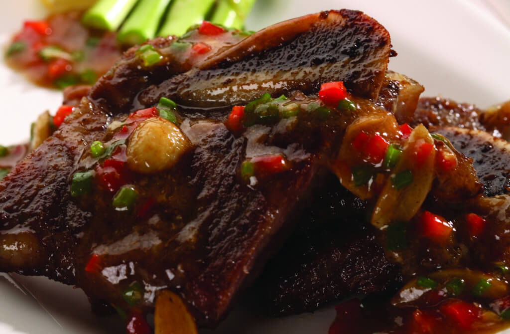 Serious Beef Short Rib with Black Garlic Purée