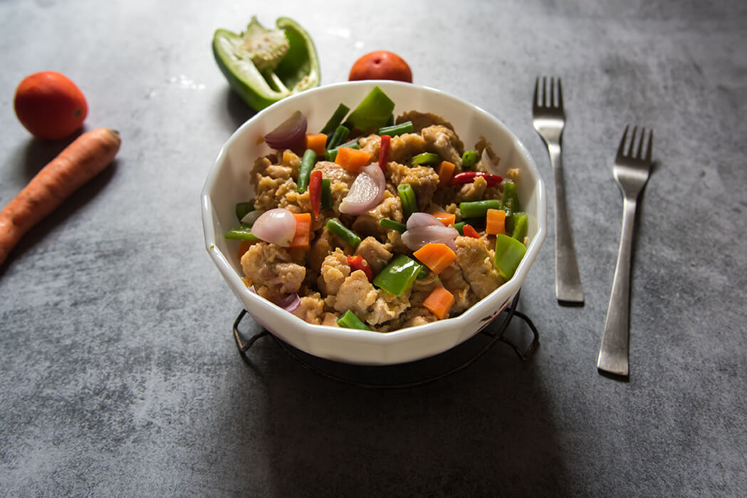 Stir-Fried Chicken with Native English Garden Vegetables