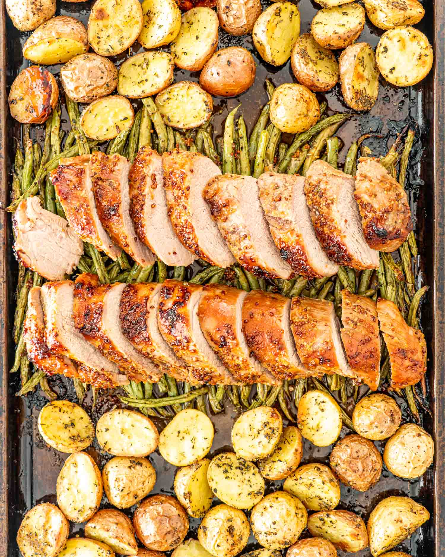 Sheet Pan Herb-Roasted Pork Tenderloin with Native English Mustard and Garlic
