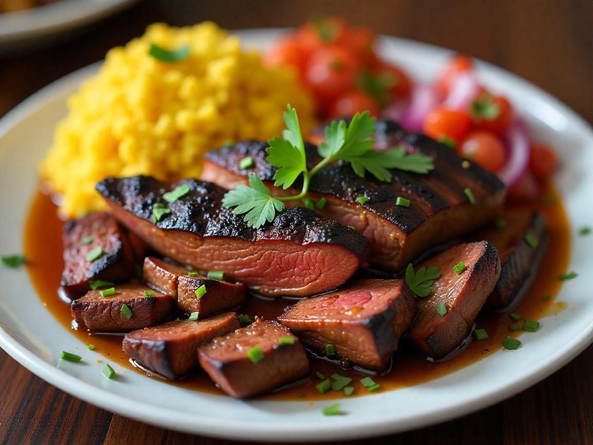 Beef Nyama Choma with Spiced Tamarind Dipping Sauce