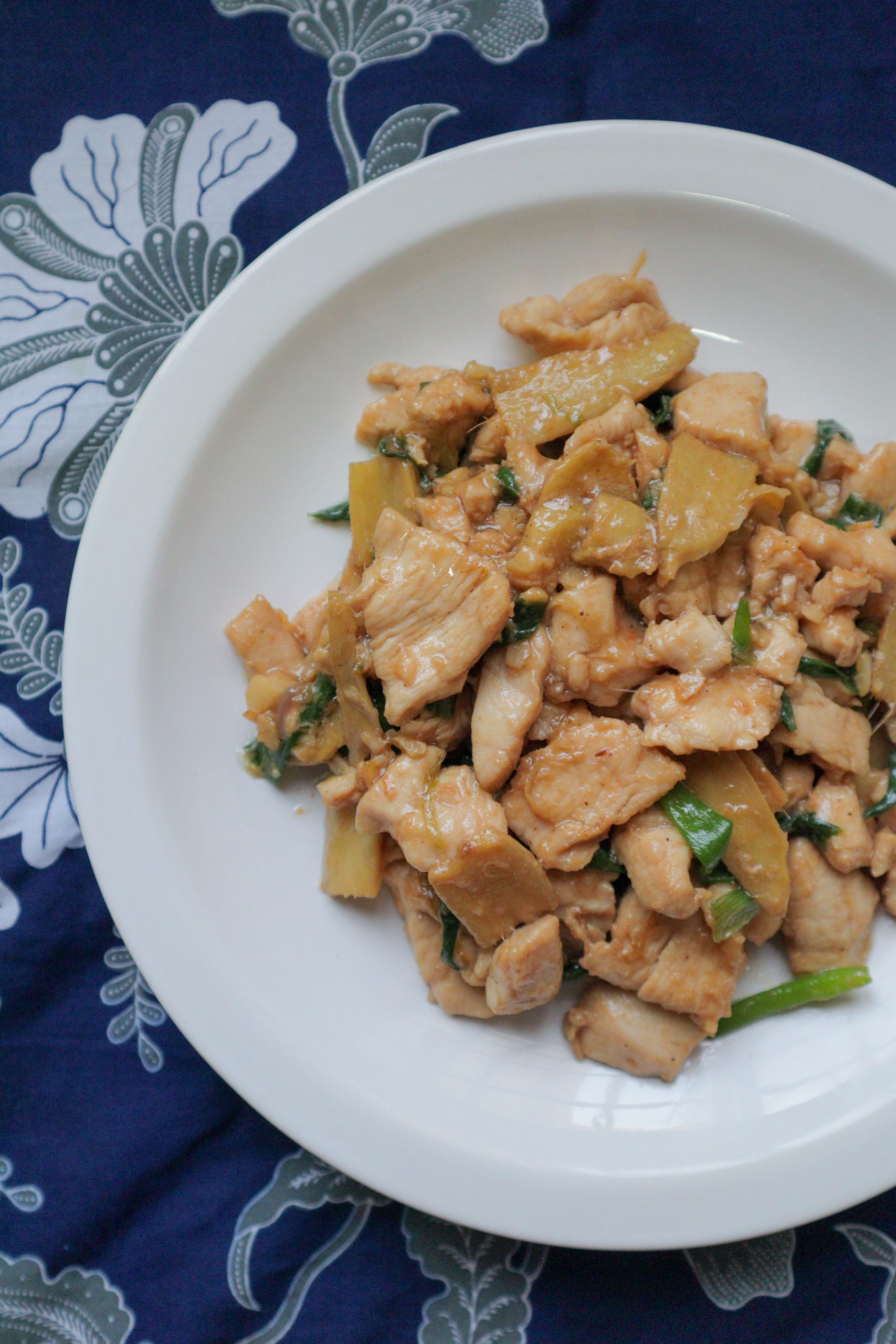 Pan-Seared Chicken with Ginger and Scallion Sauce