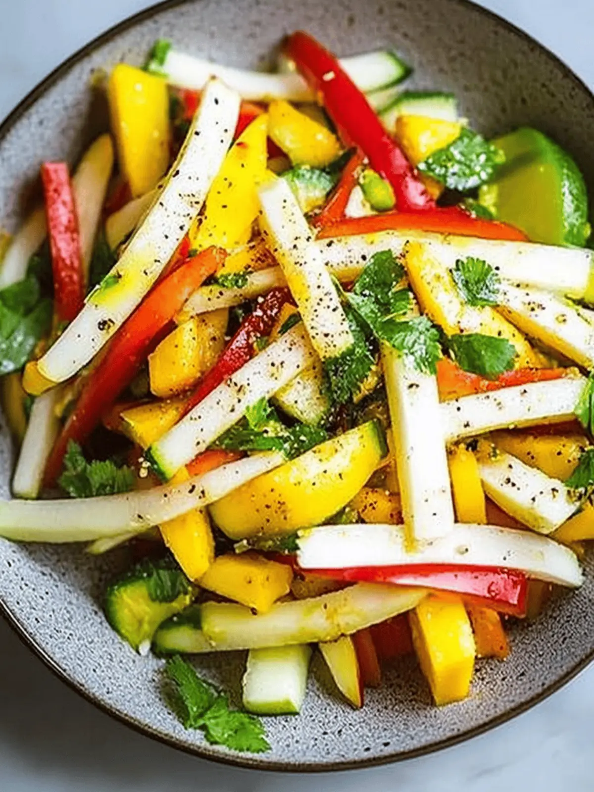 Spicy Mango and Jicama Street Taco