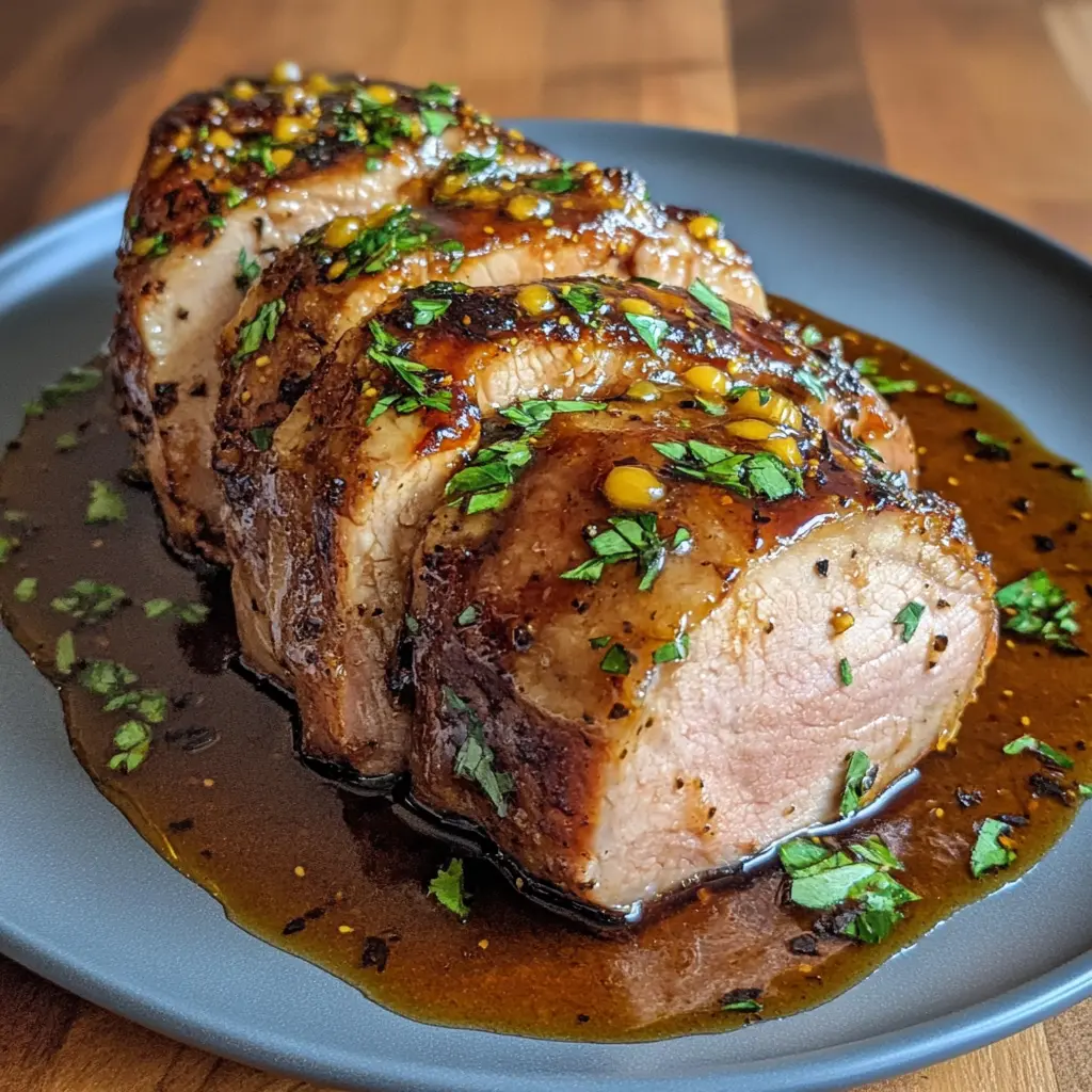 Honey-Mustard Glazed Pork Tenderloin