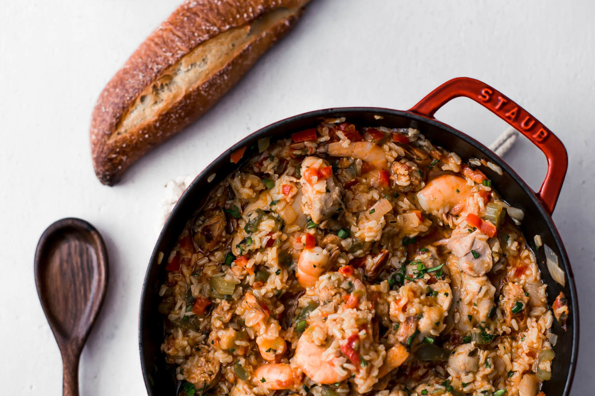 Cajun-Spiced Shrimp and Andouille Jambalaya