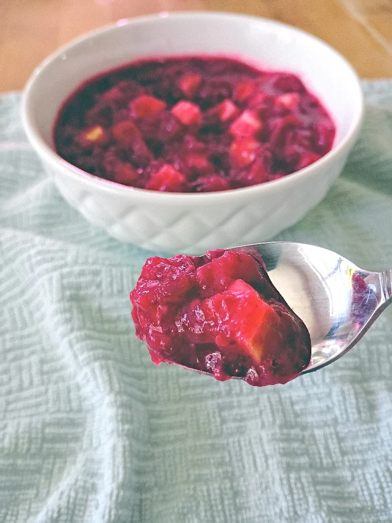 Sweet and Tangy Cranberry Sauce with Sea Salt