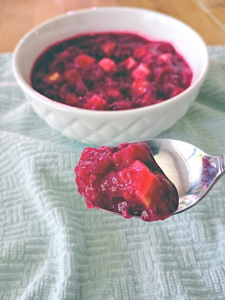 Sweet and Tangy Cranberry Sauce with Sea Salt