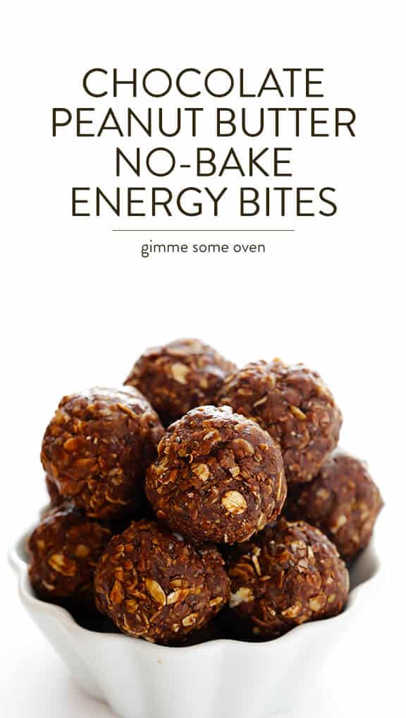 No-Bake Chocolate Peanut Butter Energy Bites with Oats and Honey