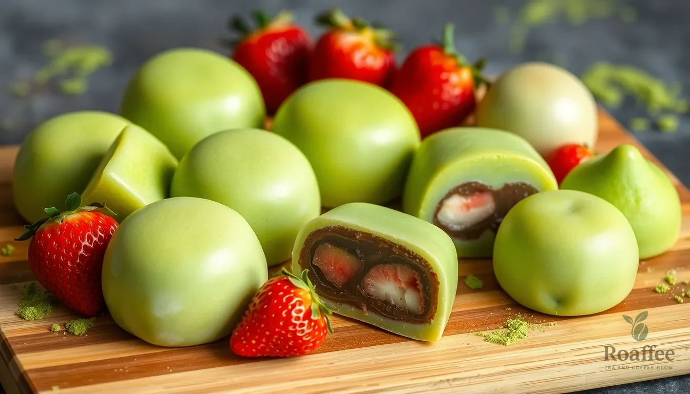 Authentic Matcha Green Tea Mochi