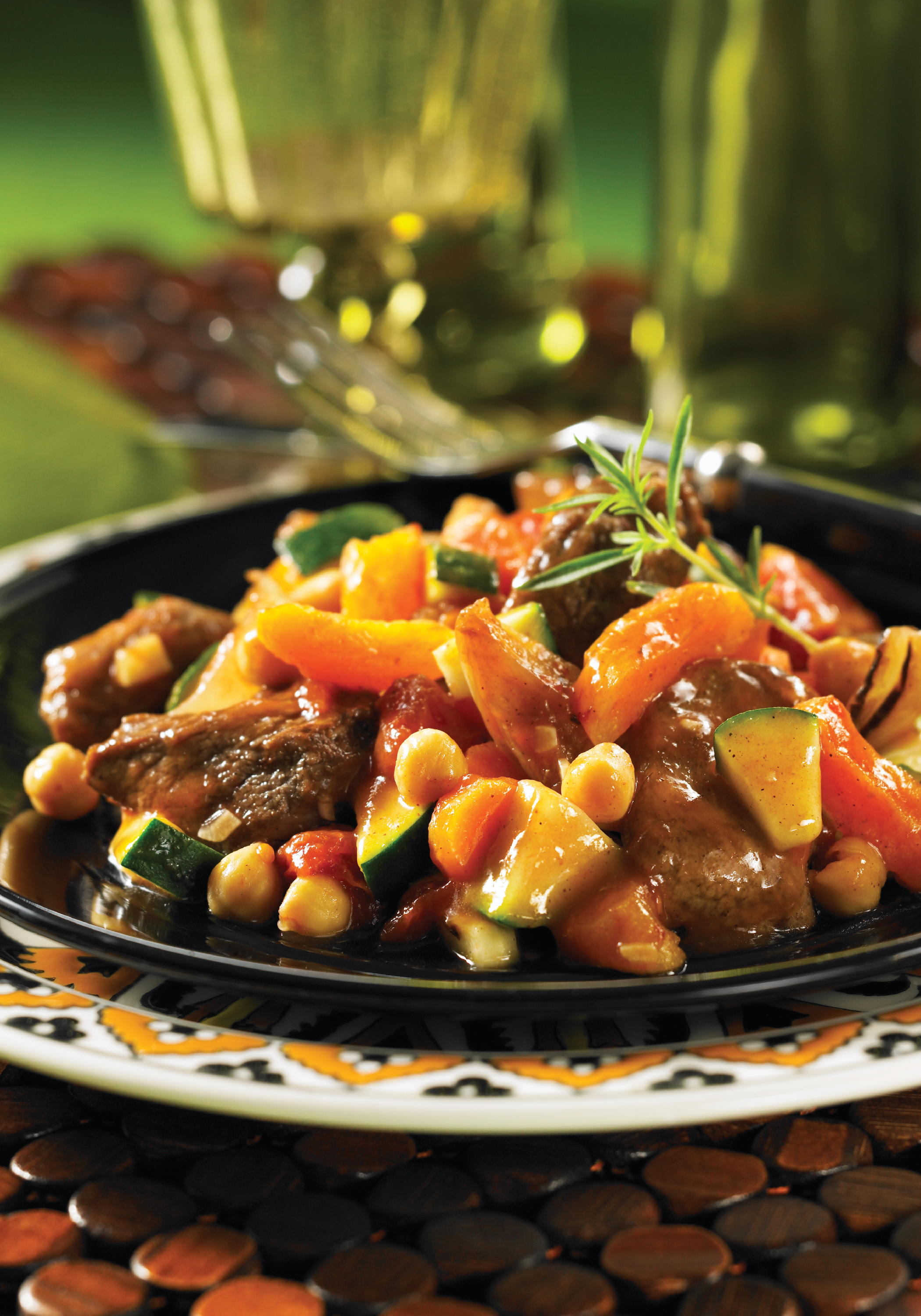 Ethiopian Coffee-Spiced Lamb Tagine with Apricots