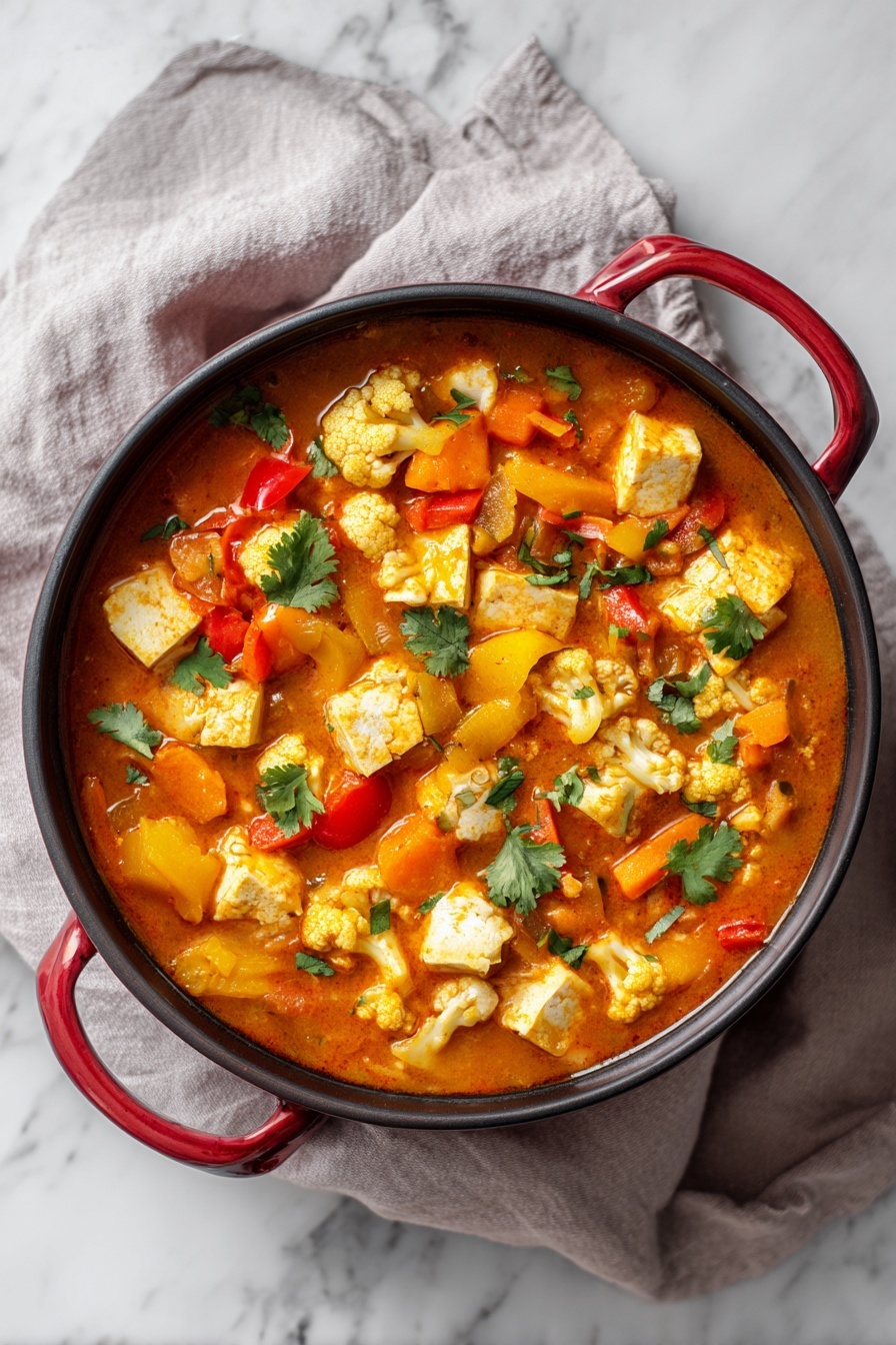 Vegetarian Thai Coconut Curry with Tofu and Vegetables