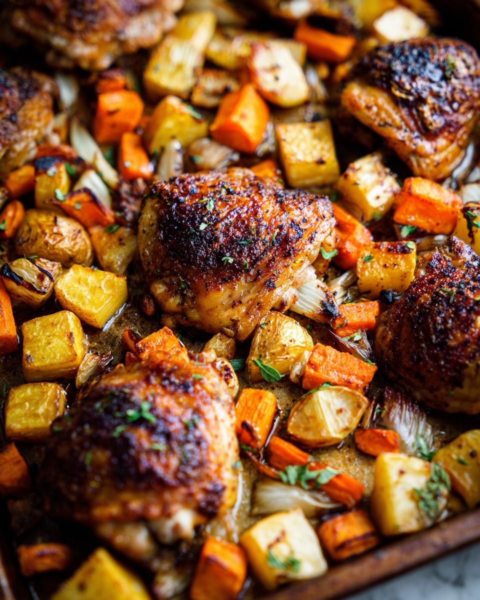 Pan-Roasted Chicken with Barley and Root Vegetables