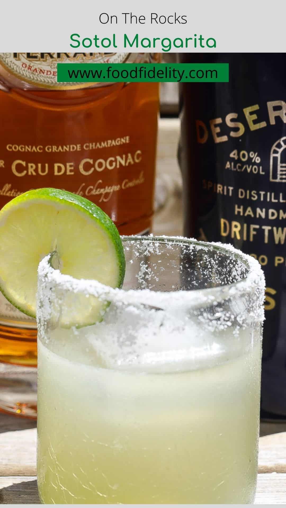 Smoky Sotol Margarita with Lime and Agave