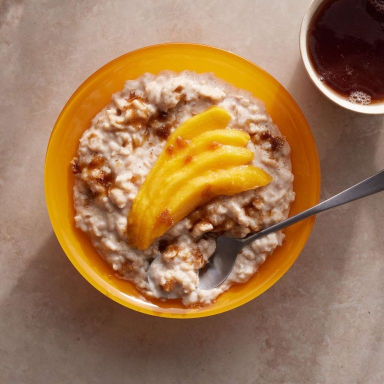 Instant Chai-Spiced Oatmeal with Maple and Almonds