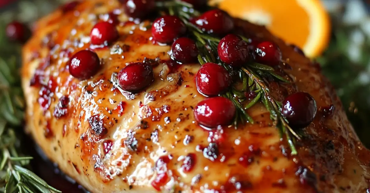 Oven-Roasted Turkey Breast with Cranberry Orange Glaze