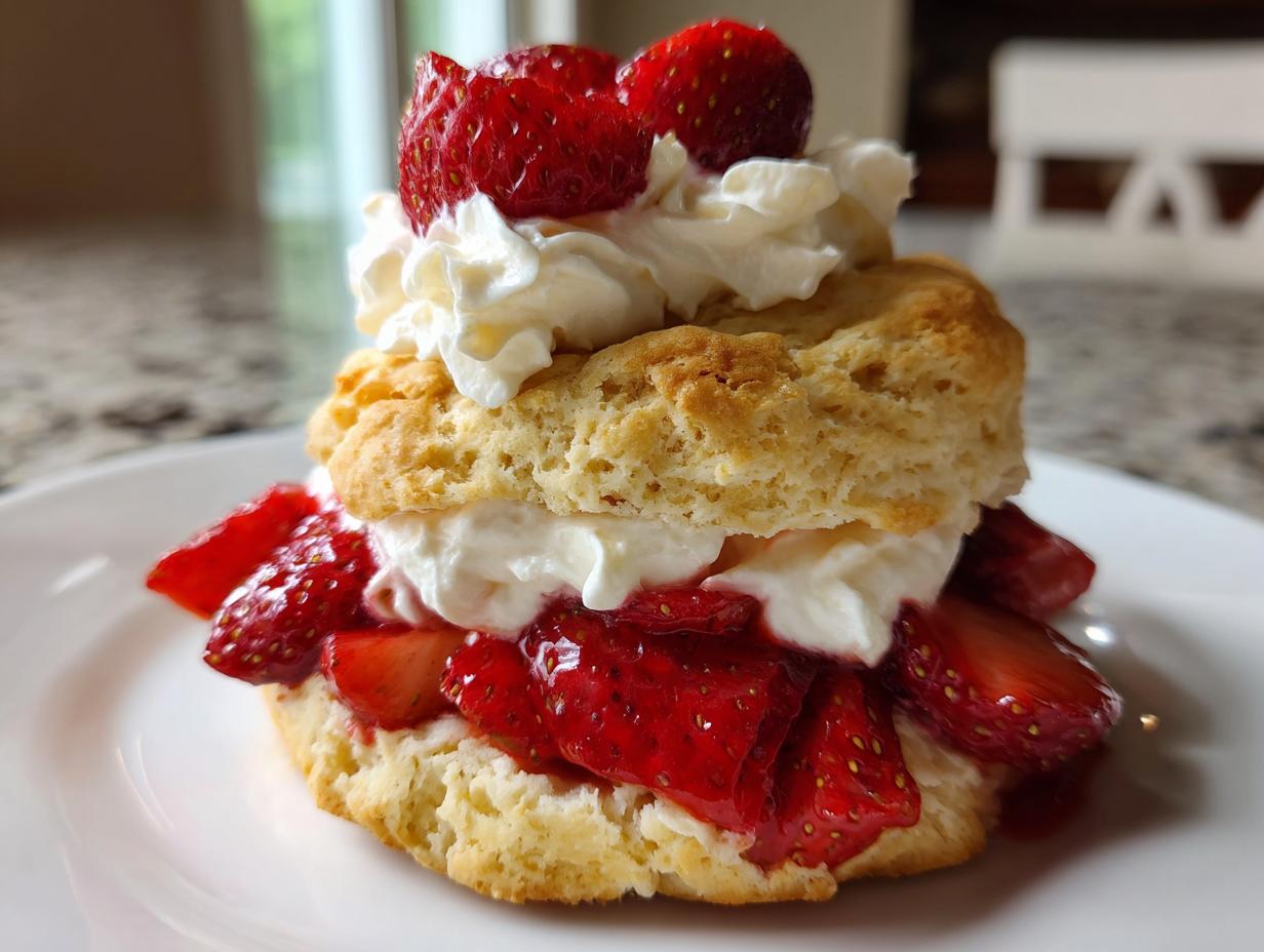 Denver Garden Strawberry Shortcake with Whipped Cream