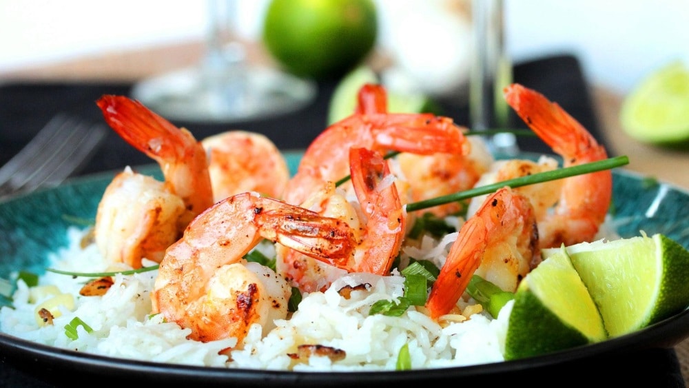 Sautéed Garlic Shrimp with Coconut and Chili