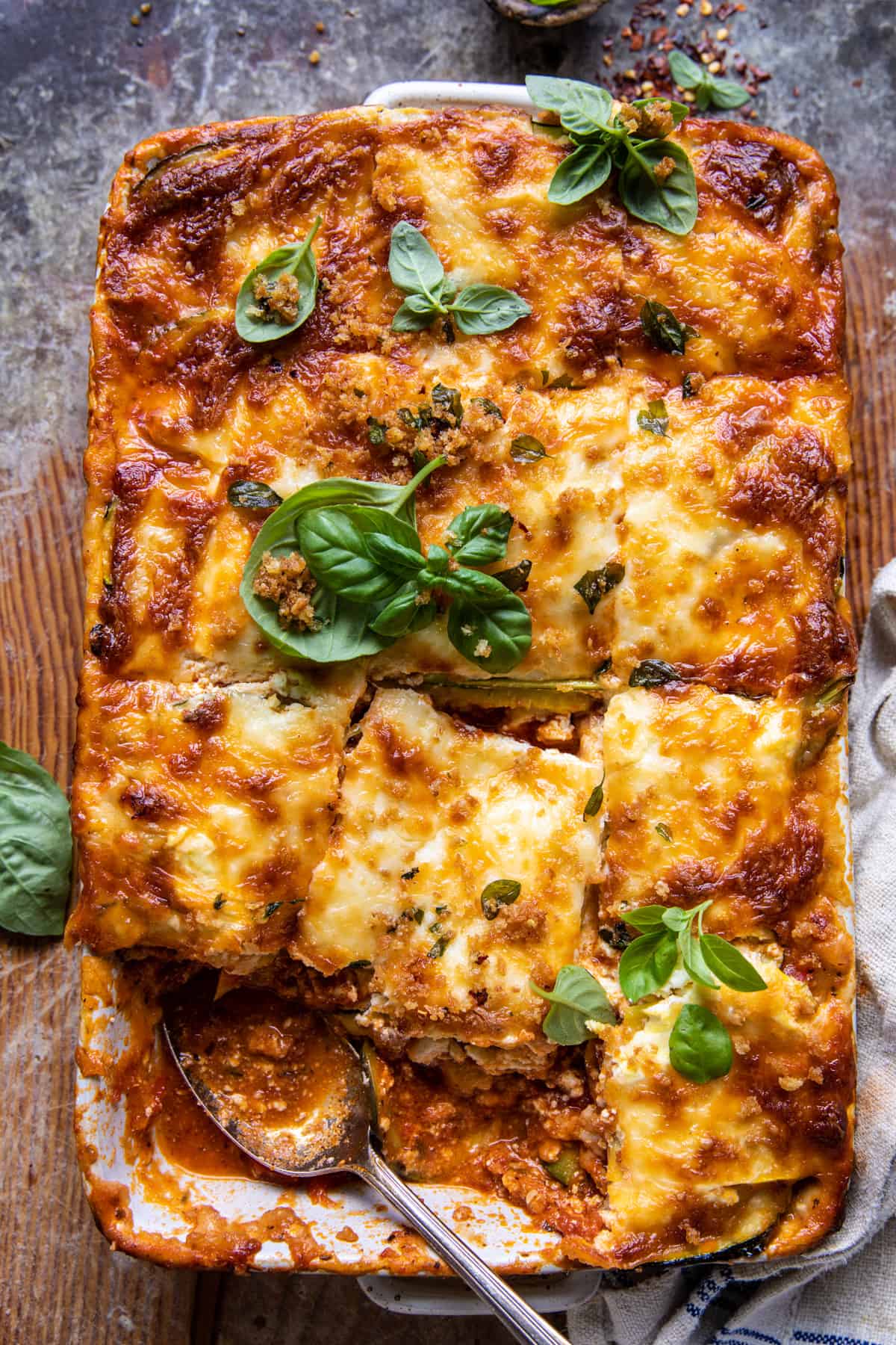 Baked Gluten-Free Zucchini and Ricotta Lasagna