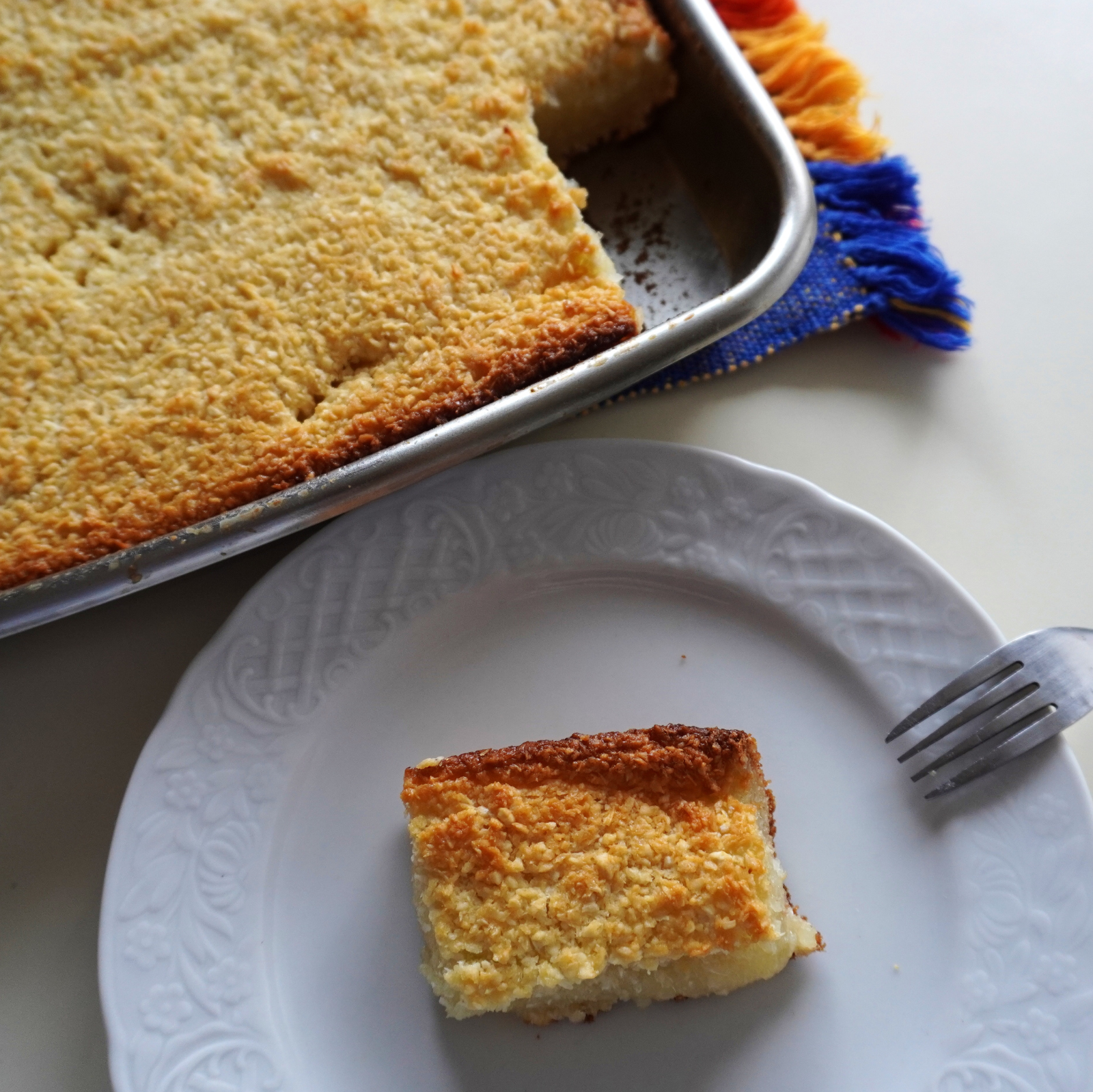 Sweet Cassava Pone with Coconut and Nutmeg