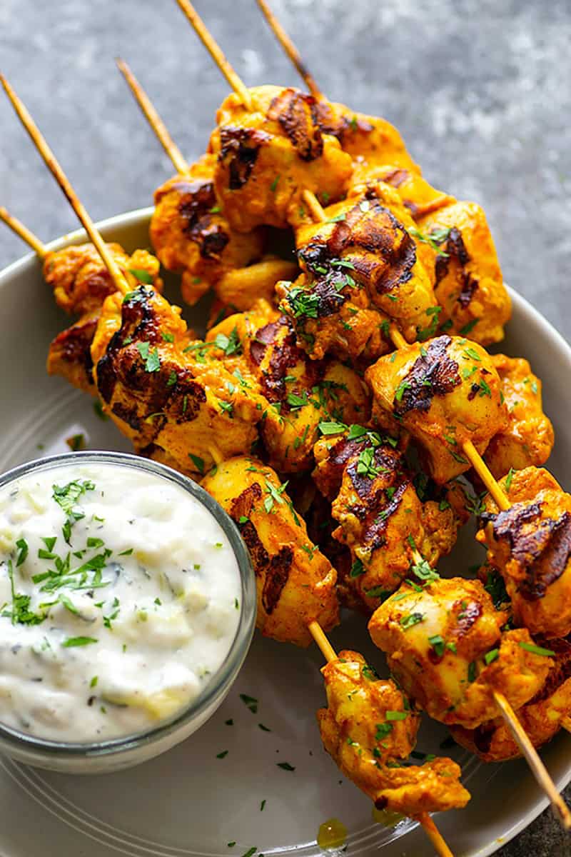 Best Ever Tandoori Chicken Skewers